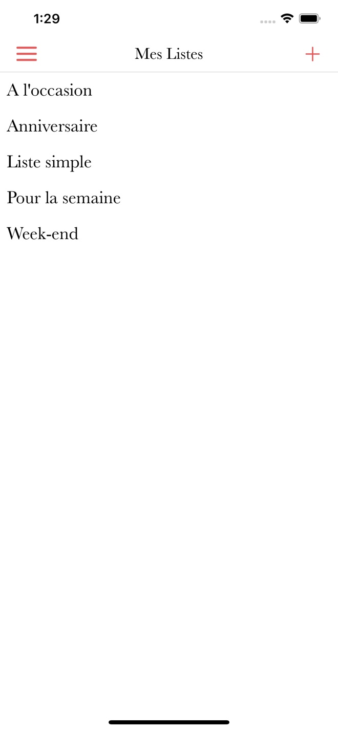 Shopping List and Recipes · iPhone screenshot 1