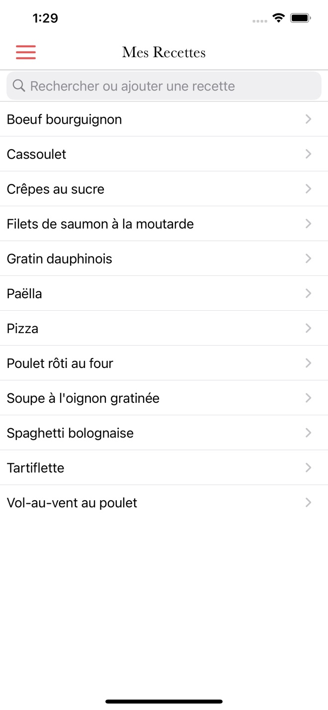 Shopping List and Recipes · iPhone screenshot 3