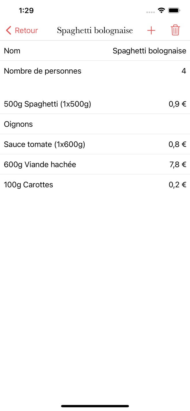 Shopping List and Recipes · iPhone screenshot 4