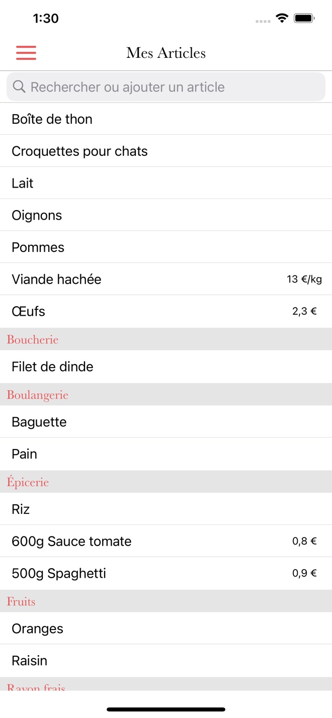 Shopping List and Recipes · iPhone screenshot 5
